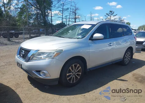 2015 Nissan Pathfinder S из США, поврежденный, VIN 5N1AR2MMXFC712215